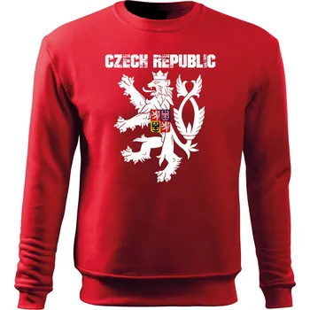 Pánské oblečení STRIKER Mikina fanouškovská Český lev Barva: Červená, Velikost: L