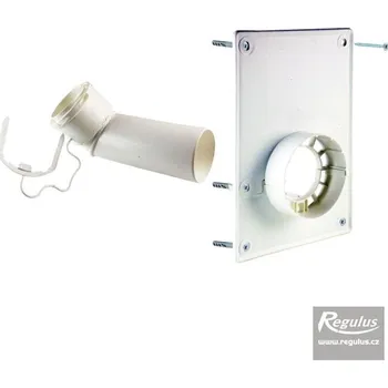 Kouřovod Koleno patní RegulusFLEX průměr 80 mm (včetně krycí desky s přechodem na 80/125)