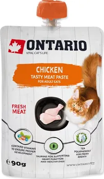 Krmivo pro kočku Ontario Fresh Meat Paste Chicken 90 g