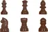 Martellato Plastová forma na čokoládu 90-13453 šachy
