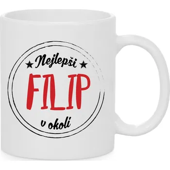 Hrnek - Nejlepší Filip v okolí Barva: Bílá