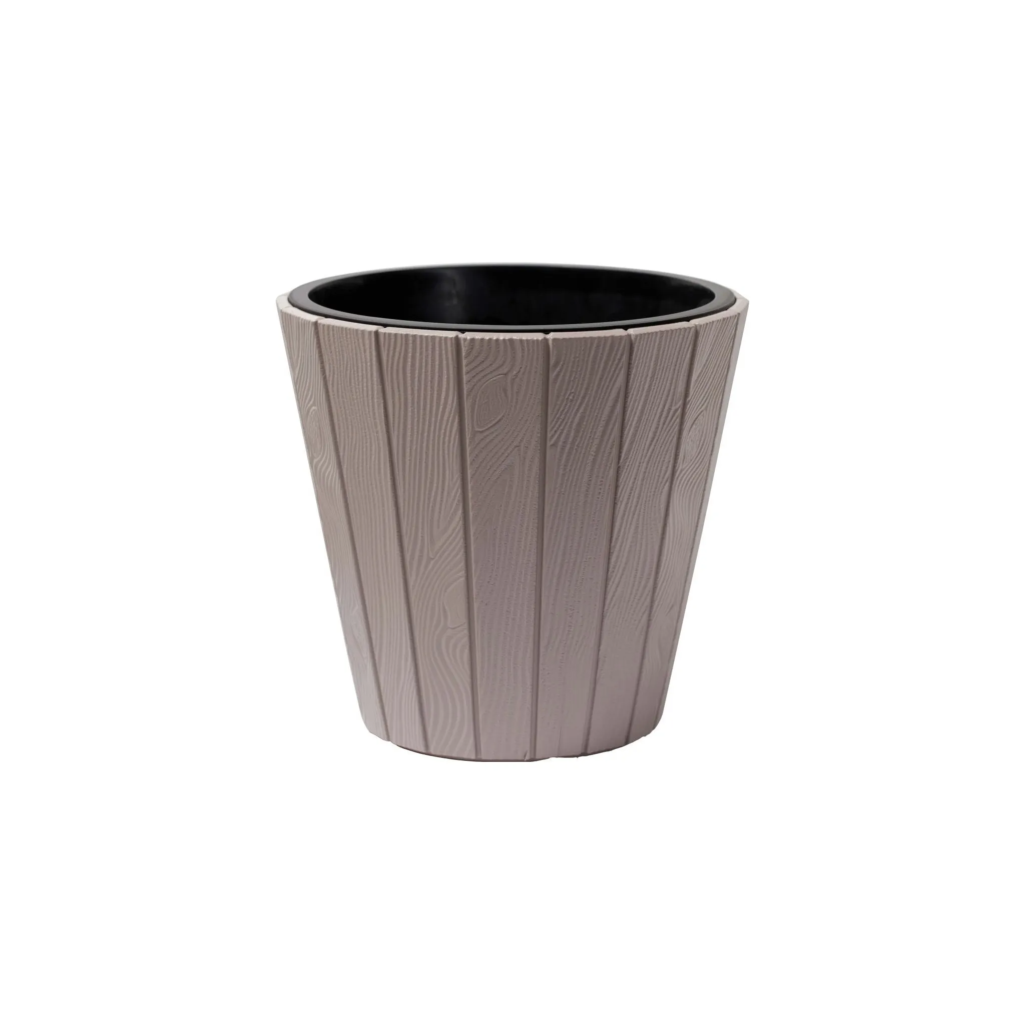 Fotografie 1 - Květináč Prosperplast Woode DBWO300 29,9 cm hnědý/šedý