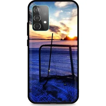 Pouzdro na mobilní telefon Kryt Samsung A52 silikon Hockey Sunset (obal neboli pouzdro na Samsung A52)