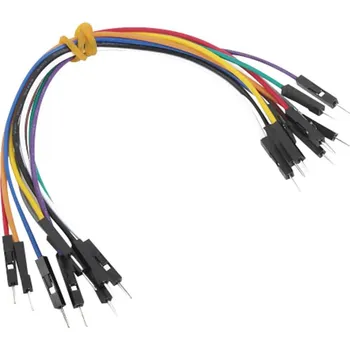Vývojová deska MikroElektronika MIKROE-513 Jumper kabely Raspberry Pi®, Banana Pi, Arduino [10x zástrčka drátového můstku - 10x zástrčka drátového můstku] 15.00 cm barevná