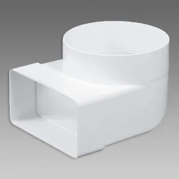 Ventilace Den Braven Článek přechodový 90° 110x55 mm Ø100 mm