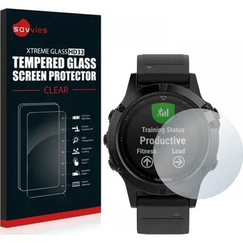 Příslušenství k chytrým hodinkám Savvies Ochranné sklo pro Garmin Fenix 5
