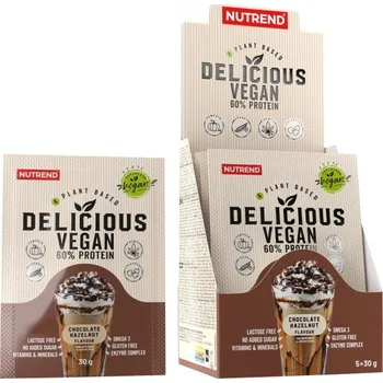 Protein Nutrend Delicious Vegan Protein 5x 30 g čoko - lískový ořech