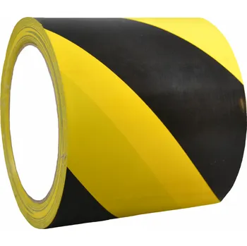 Podlahové pásky PVC - žlutá/černá podlahové pásy W 100mmx33m
