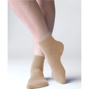 Pánské ponožky GINA dámské ponožky střední, bezešvé, jednobarevné Bambusové ponožky 82004P koňak 35/38