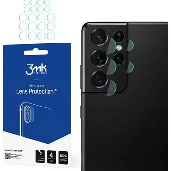 3MK Tvrzená fólie na čočku fotoaparátu na Samsung Galaxy S21 Ultra 5G - 4 ks