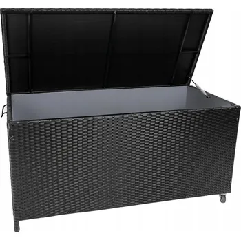 Zahrada Malatec Ratanový zahradní box 118 x 54 x 59 cm černý