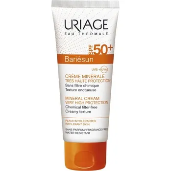 Přípravek na opalování Uriage Bariésun Mineral Cream zklidňující emulze pro suchou atopickou pokožku SPF50+ 100 ml