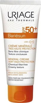 Přípravek na opalování Uriage Bariésun Mineral Cream zklidňující emulze pro suchou atopickou pokožku SPF50+ 100 ml