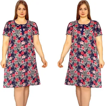 Dámská košilka La Penna s květinovým vzorem - nadrozměr 4XL