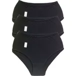 PeSaiL Dámské bavlněné kalhotky TU01 - 3ks Barva: Černá, Velikost: 12