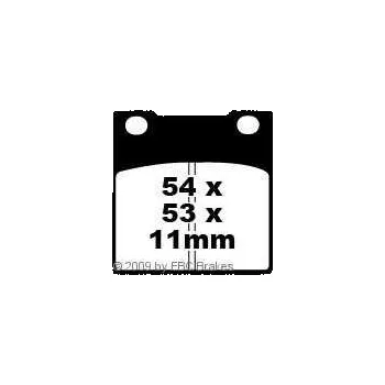 Brzdový komplet EBC FA45 organické brzdové destičky pro motorku
