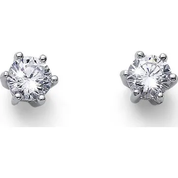 Šperk Stříbrné náušnice s krystaly Swarovski Oliver Weber Brilliance M CZ WHI