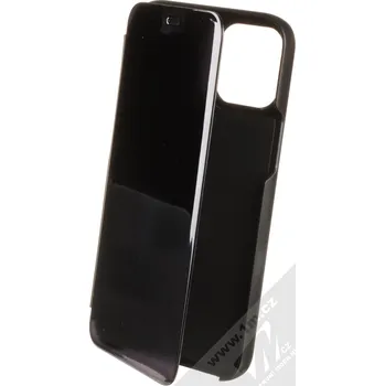 Pouzdro na mobilní telefon 1Mcz Clear View flipové pouzdro pro Apple iPhone 12 Pro Max černá (black)