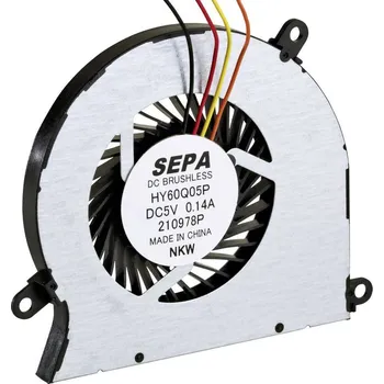 Průmyslový ventilátor SEPA HY60Q05PSE04A radiální ventilátor, 5 V/DC, 4.1 m³/h, (d x š x v) 60.9 x 5 x 56.4 mm, HY60Q05PSE04A-BLI