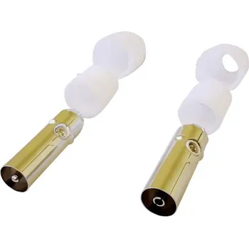 Anténní kabel BKL Electronic 0403510 Sada zástrčných konektorů na koaxiální kabel Připojení kabelu: IEC konektor na koaxiální kabel, IEC zásuvka na koaxiální kabel Průměr