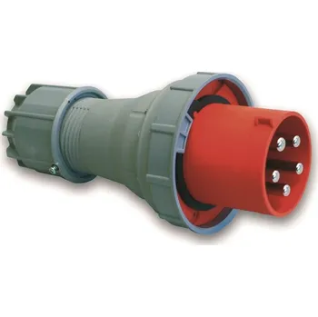 vypínač a zásuvka PC Electric 045-6 vidlice 5-pólová 125A / 400V, 6h, IP67