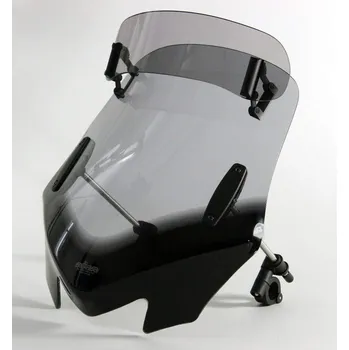 MRA plexi UNI V-Flow Vario touring shield Z kouřové vč. montážní sady