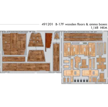 Plastikový model Eduard 1/48 B-17F wooden floors & ammo boxes (HKM)