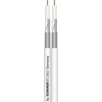 Anténní kabel Sommer Cable HD 0.7/2.9, 601-0940 koaxiální kabel, vnější Ø: 4.6 mm, 75 Ω, 90 dB, bílá, metrové zboží