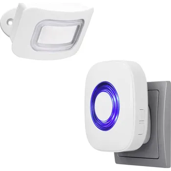 Domovní zvonek PENTATECH detektor pohybu FD25 bílá sada 82 dB 34112