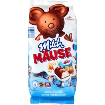 Čokoláda Choceur Milch Mäuse - lískový oříšek, 210 g