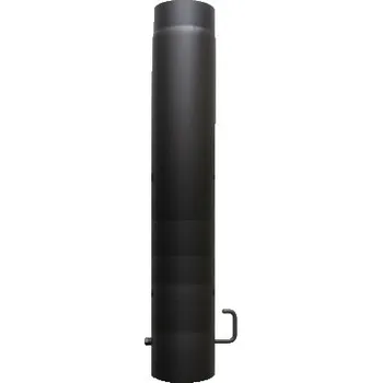 Kouřovod Kovo Kraus Trubka s klapkou 1m 150mm antracit