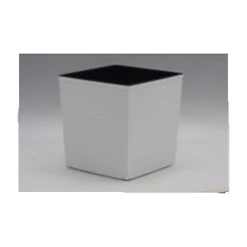 Obal na květináč Květinový obal JUKA VRUB ø 19 cm Barva: Bílá