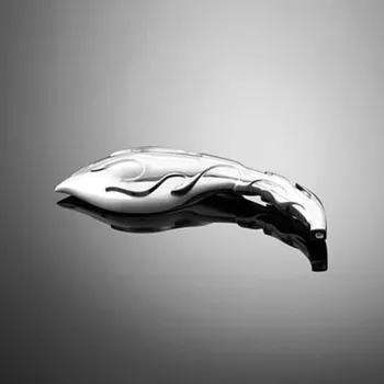 Zrcátko pro motocykl Zrcátka Highway Hawk Flame chrom, 2ks