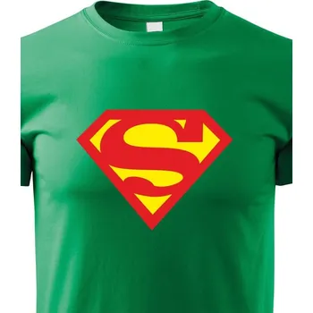 Chlapecké tričko Dětské tričko - Superman, Barva Zelená, Velikost 158 cm/12 roků, Canvas Dětské tričko Bezvatriko.cz 101012 - 1x