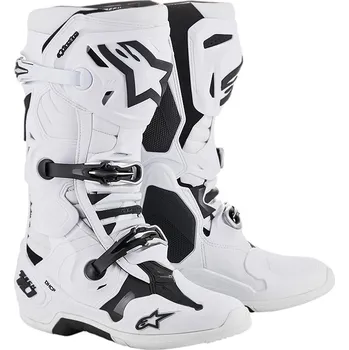 Moto obuv Boty TECH 10, ALPINESTARS (bílá) 2026 (Velikost: 42)
