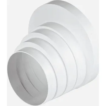 Domácí ventilátor Redukce kulatých kanálů více průměrová, průměr 100 mm - 150 mm, plastová