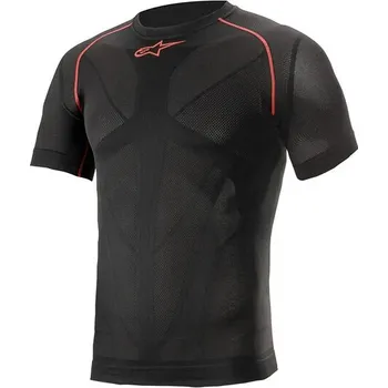 Termotriko s krátkým rukávem RIDE TECH SUMMER, ALPINESTARS (černá/červená) 2026 (Velikost: XS/S)