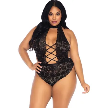 Dámské erotické body Body Leg Avenue Backless and Crotchless Teddy black XL/2XL - s kupónem KUP15 cena 481 Kč + extra diskrétní expedice