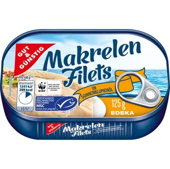 GG Filety z makrel v slunečnicovém oleji 125g