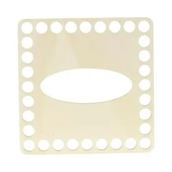 Víko kapesníkové čtverec 11,5cm topol