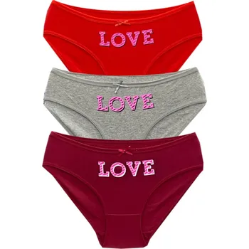 Kalhotky PeSaiL Dámské bavlněné kalhotky cottontang-HT668 - 3 ks Barva: Mix barva 1, Velikost: L