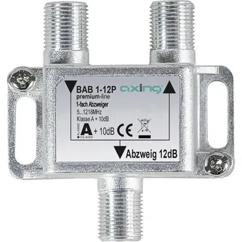 Axing BAB 1-12P odbočka TV kabelu jednoduchý 5 - 1218 MHz