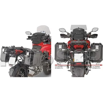 Auto-moto PLR 7411CAM trubkový nosič Ducati Multistrada 1260 (18) pro hliníkové boční kufry TREKKER OUTBACK