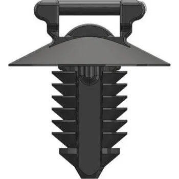 Stahovací páska WKK 50029, stahovací pásky, 4.80 mm, 200 mm, černá, s rozpěrnou kotvou a talířem, žárově stabilizované , odolná vůči povětrnostním vlivům, 1 ks