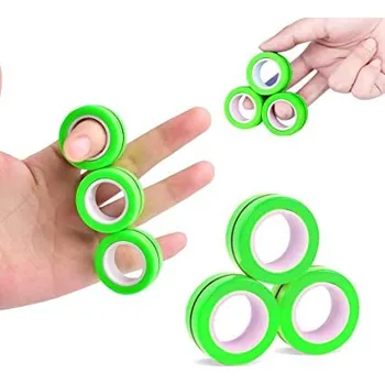 Gadget Antistresový magnetický prsten FinGears 3 ks