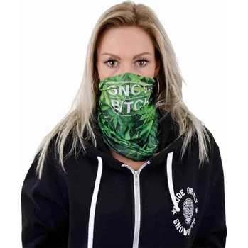 Šátek SNOWBITCH nákrčník - Ganja Green (GREEN-SNOWBITCH) velikost: OS