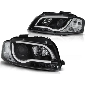 Přední světlomet Tuning Tec Přední světla,AUDI A3 8P 05.03-03.08 LED TUBE LIGHTS černé