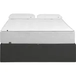 Tmavě šedá látková postel Kave Home Matters 180 x 200 cm