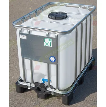 nádrž IBC 600L NOVÝ KOMPLET 22cm na plastu s UN