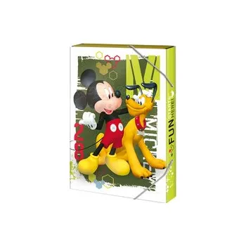 desky na sešit Argus Školní Box na sešity s klopou Mickey Mouse 3D A5